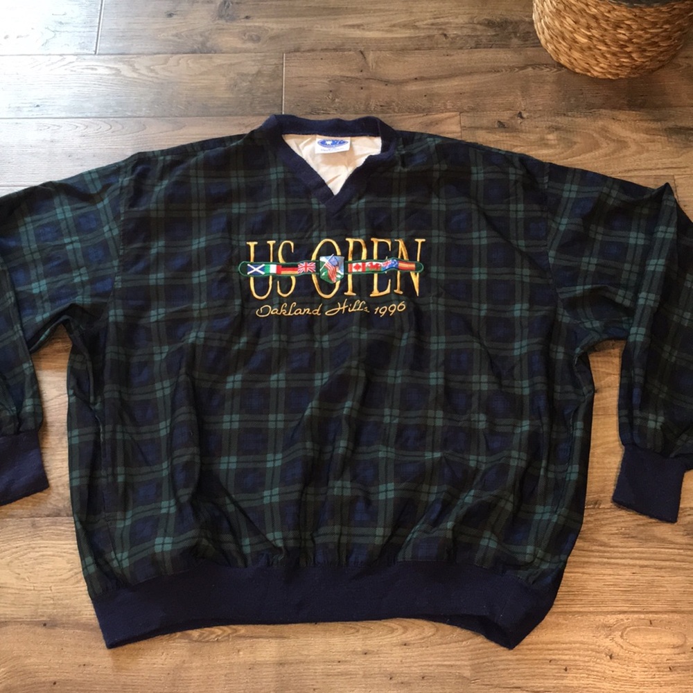 1996 US Open Oakland Hills Wind pullover jacket 2 XL